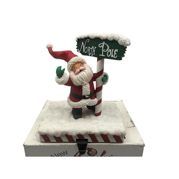 Annalee Mantel Collection Vintage Santa Stocking Holder in Original Box - Picture 3 of 14